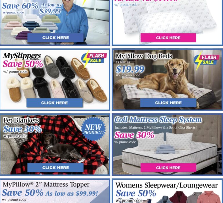 Twenty-Five MyPillow Products ON SALE NOW – Slippers, Loungewear, Blankets, Towels and More…