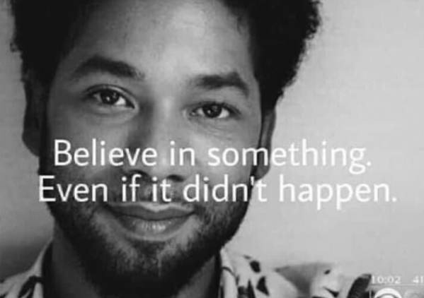 Convicted Hate Hoaxer Jussie Smollett Claims He’s Only in Jail Because He’s Black