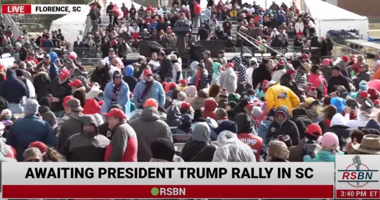 Gates Open in Florence, South Carolina — Trump Rally Tonight at 7 PM