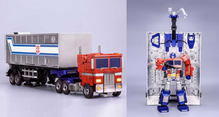 Robosen’s Optimus Prime Transformer robot truck gets an auto-converting trailer