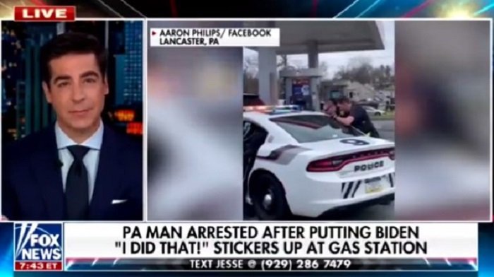 VIDEO: Pennsylvania Man Tackled, Arrested After Placing Biden ‘I Did That’ Stickers On Gas Pump
