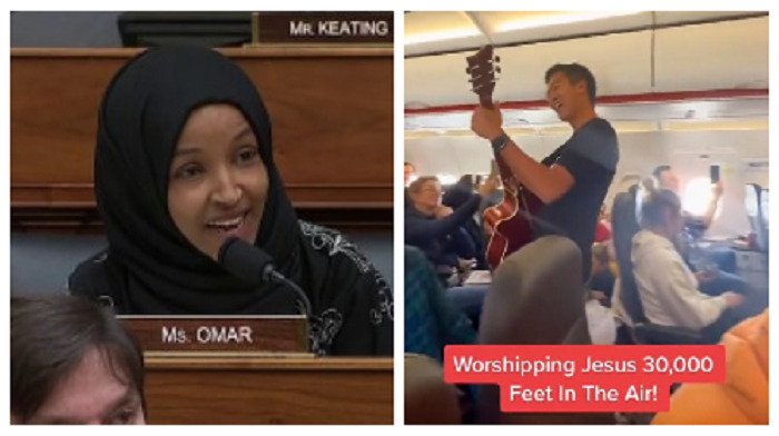 Ilhan Omar Slammed For Tweet Criticizing Christians Singing During Flight: Wonder What Would Happen If My Family Prayed On A Plane