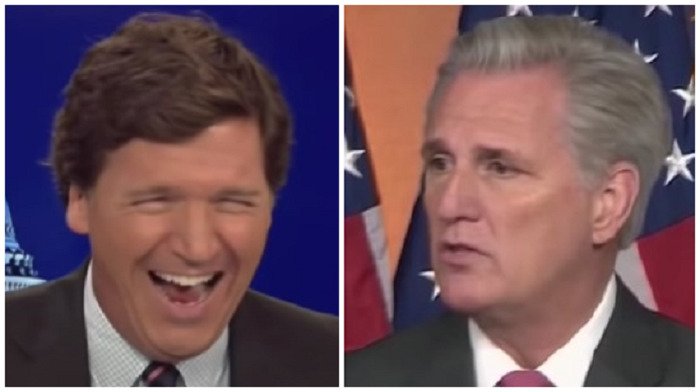Tucker Rips GOP Leader Kevin McCarthy As Democrat ‘Puppet’ After Audio Surfaces of McCarthy Ripping Trump Supporters