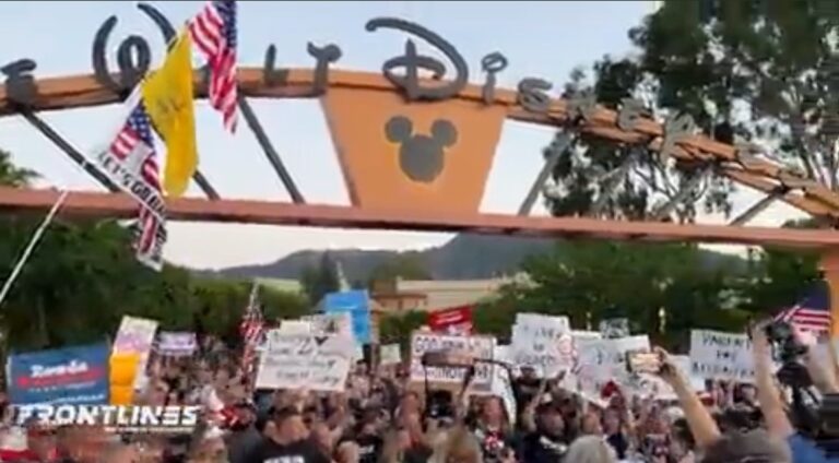 “Boycott Disney!” – Protesters Gather in Front of Disney HQ in Burbank, California (VIDEO)