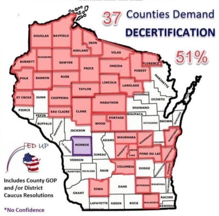 Now the GOP in More than Half the Counties in Wisconsin Are Calling for the Decertification of the State’s 2020 Election Results