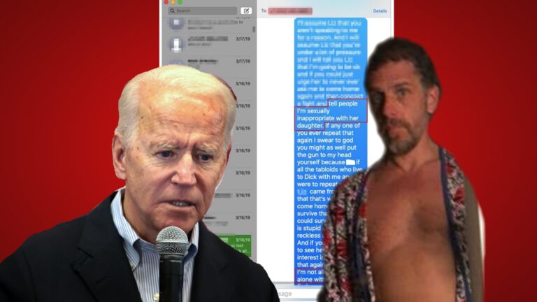 Text Messages Show VP Biden and His Wife Colluded to Suppress HUNTER’S ACTIONS WITH A CERTAIN MINOR