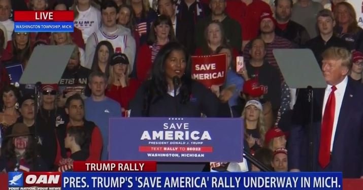 ‘Savage Angel’ Kristina Karamo STEALS THE NIGHT at President Trump’s Massive Michigan Rally (VIDEO)