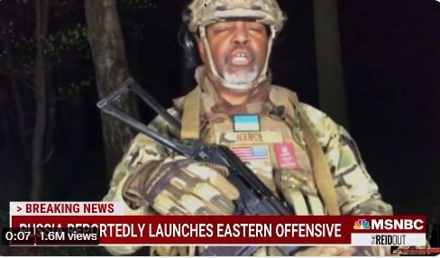 MSNBC Dandy and Nutbag Malcolm Nance Dresses in Military Gear and Says He’s Fighting in Ukraine in New Video