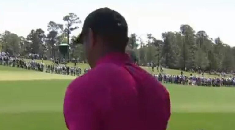 Tiger Woods Participates in the Masters Golf Tourney