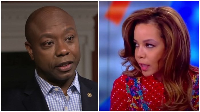 Tim Scott Flattens ‘The View’s’ Sunny Hostin For Saying Black Republicans Are An ‘Oxymoron’
