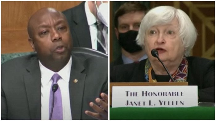 (WATCH) Tim Scott Confronts Janet Yellen Over Claims Poor Black Women Need Abortion Access: ‘I’m Thankful to Be Here’