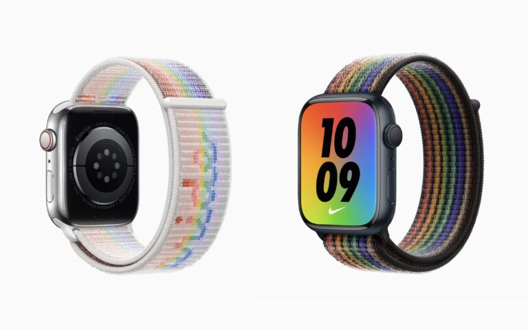 Apple’s latest Pride Edition Watch bands include a nod to the company’s history