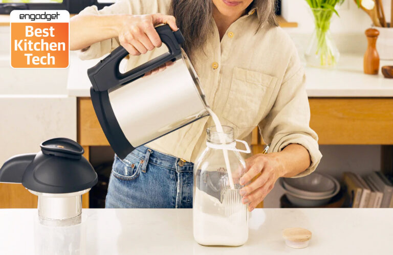 Almond Cow provides a quick and (less) dirty way to make plant milk at home