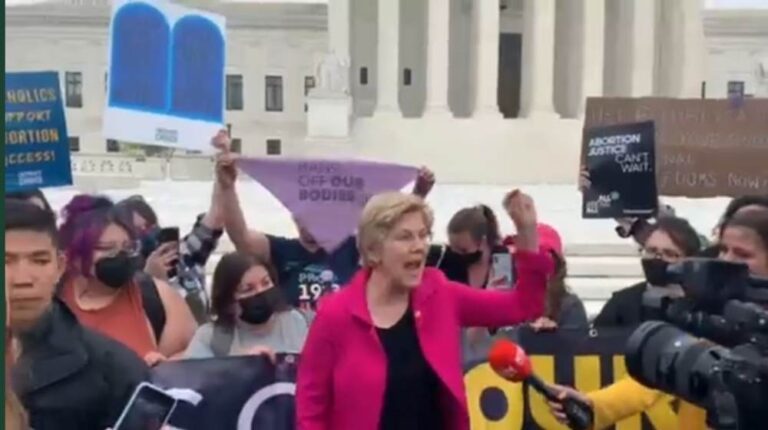 “Angry and Upset” Elizabeth Warren Has Meltdown at Supreme Court; Needs Help From Staffer to Walk to Car (Video)
