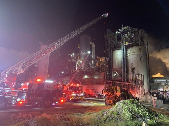 Firefighters Respond to Industrial Fire at Perdue Farms Facility