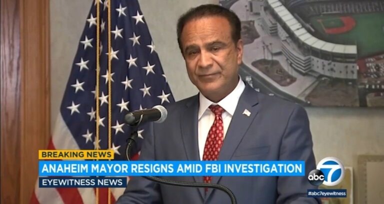 Anaheim Mayor Abruptly Resigns as FBI Investigates Corruption Allegations in Pending Sale of Angel Stadium