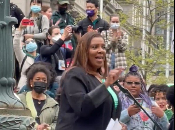 “My Body, My Choice!” – Hypocrite Letitia James Says a Woman Has a Right Over Her Body after Pushing Mask Mandates –