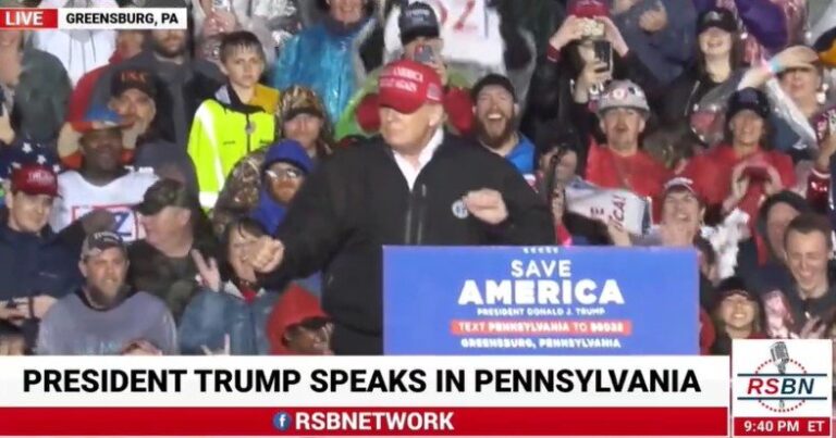 Trump Dances Off Stage at PA Rally to “Hold On! I’m Coming!” and It’s AWESOME! (VIDEO)