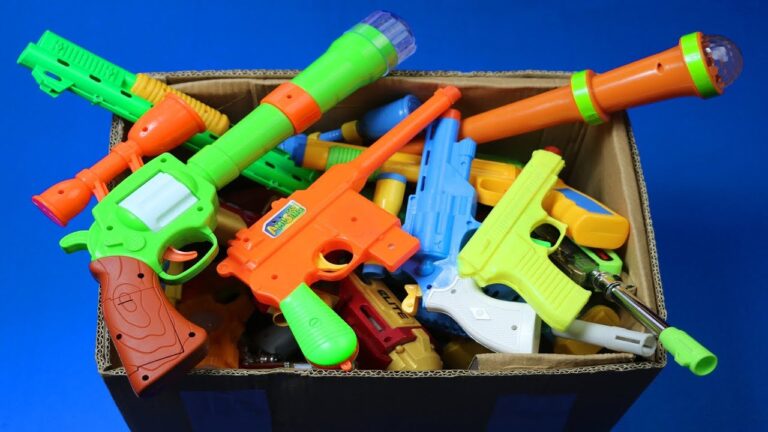 Box Full Of Toys! My Massive Gun Toys Arsenal – Real & Fake Nerf Guns Toys & Military equipments