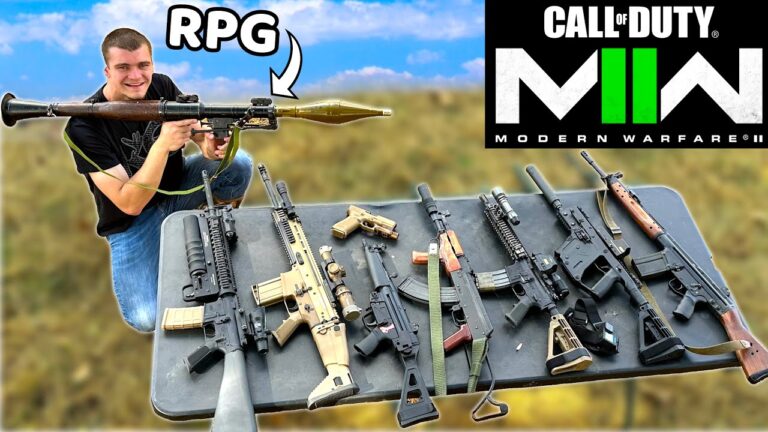 Call of Duty Modern Warfare 2 Guns in Real Life!