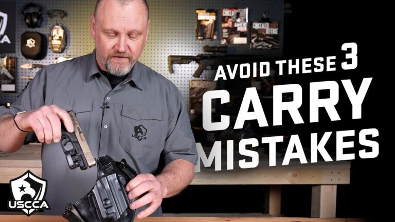 3 Biggest Mistakes When Carrying a Handgun