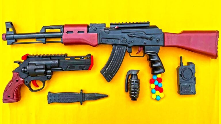 Soft Bullet AK47 Toy Gun Set Unboxing & Testing