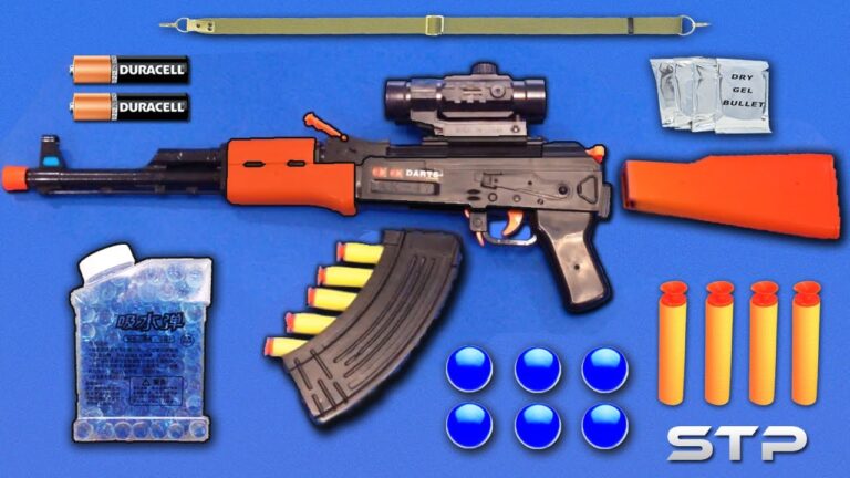 Realistic AK47 Toy Gun | Water Gel Ball Bullet Machine Gun Toy | Soft Darts Shooting Toy Guns